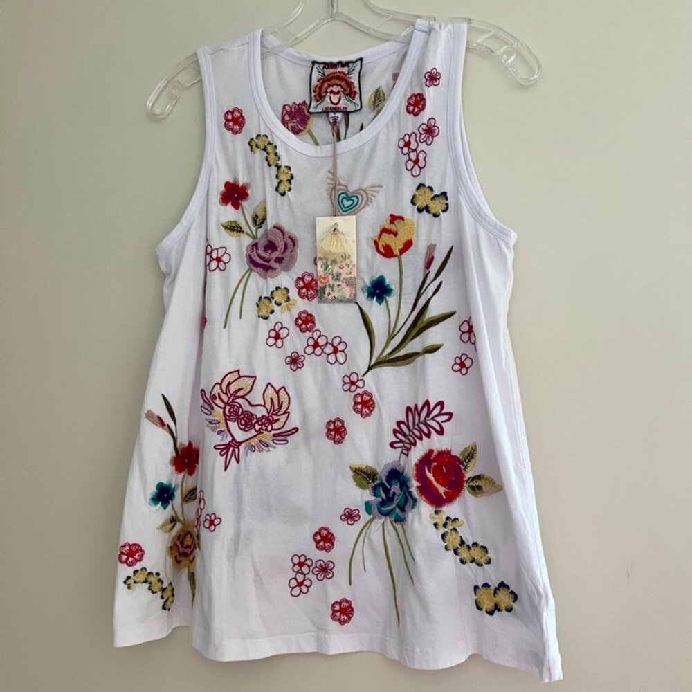 JOHNNY WAS Cotton Tank Size S